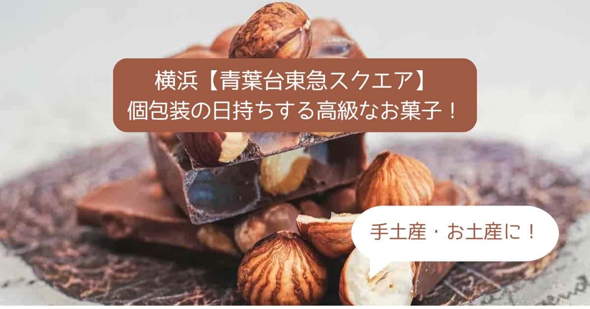 横浜｜青葉台東急スクエアデパ地下の日持ちする個包装の高級なお菓子｜手土産・お土産