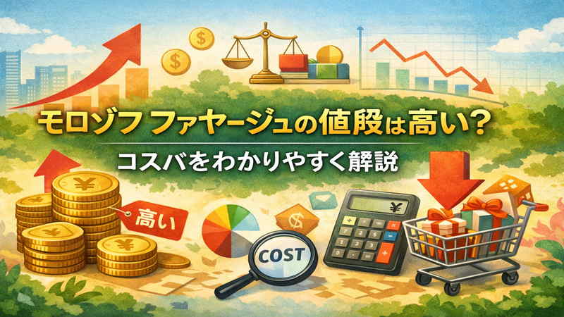モロゾフ ファヤージュの値段は高い？コスパをわかりやすく解説